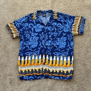 Vintage Corona Beer All Over Print AOP Hawaiian Shirt XL